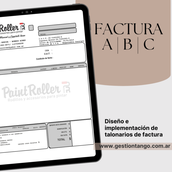 Talonarios Factura A/B/C